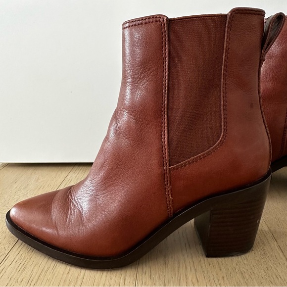 Madewell Elspeth Chelsea Heel Boot | Apple Butter Medium Brown Preloved - Picture 6 of 12